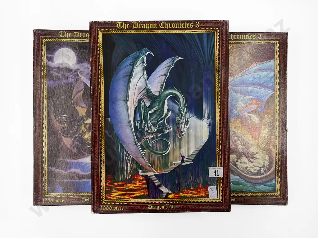 Three Assorted "The Dragon Chronicles 3" Puzzles Image 1++