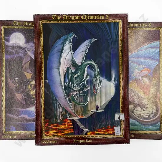 Three Assorted "The Dragon Chronicles 3" Puzzles
