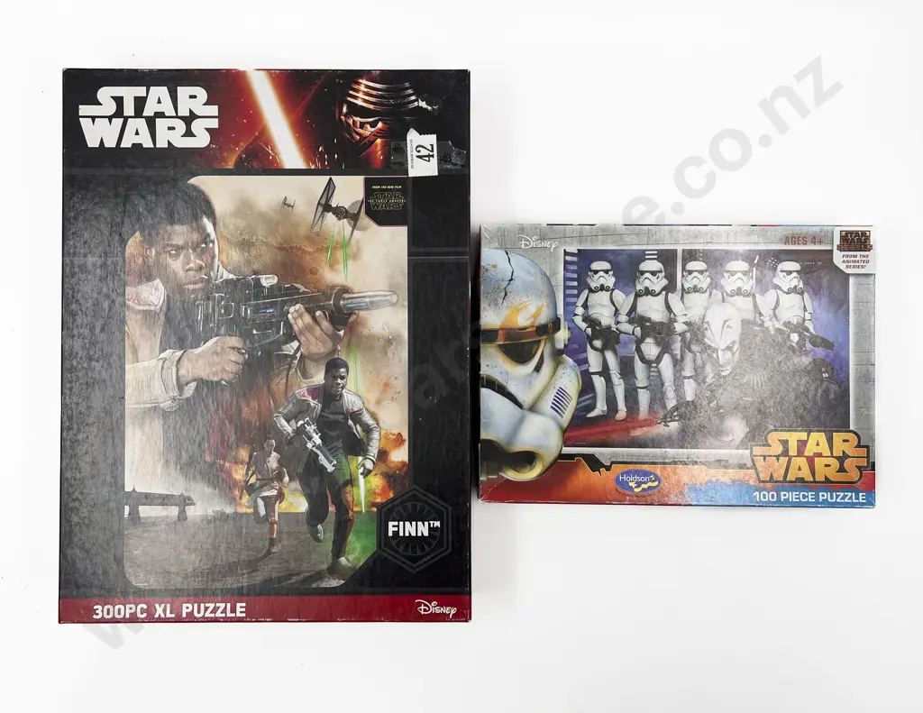 Four Assorted Star Wars Puzzles Image 1++