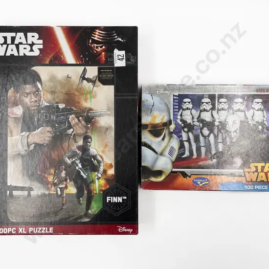 Four Assorted Star Wars Puzzles