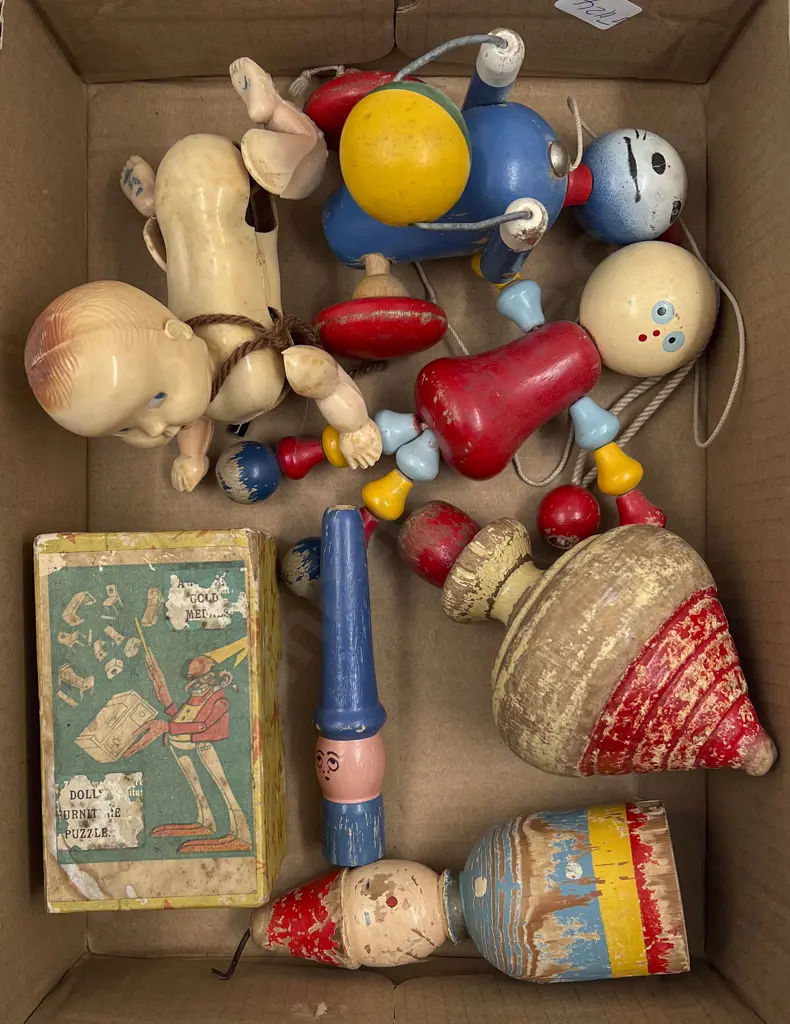 Small Box of Assorted Vintage Toys Image 1++