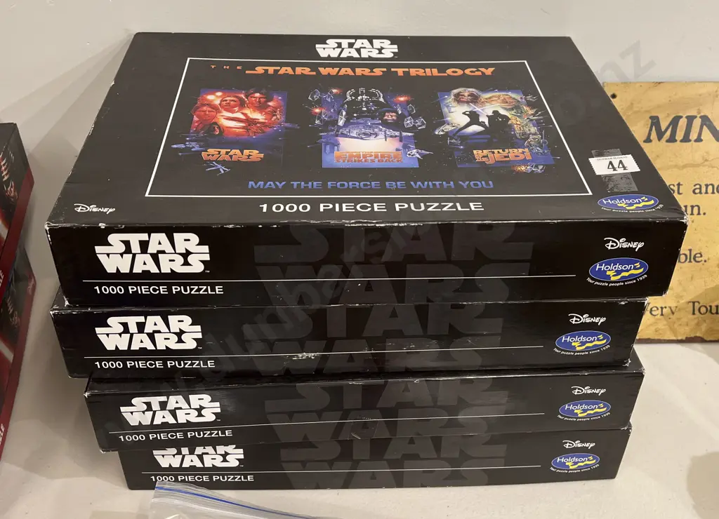 Four Assorted Star Wars Puzzles Image 1++