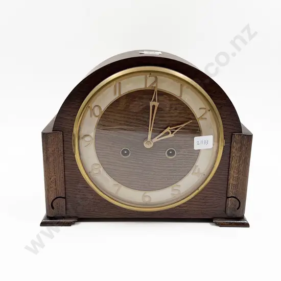 Oak Cased Mantle Clock