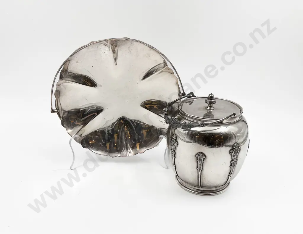 S/P Biscuit Barrel and Tray Image 1++