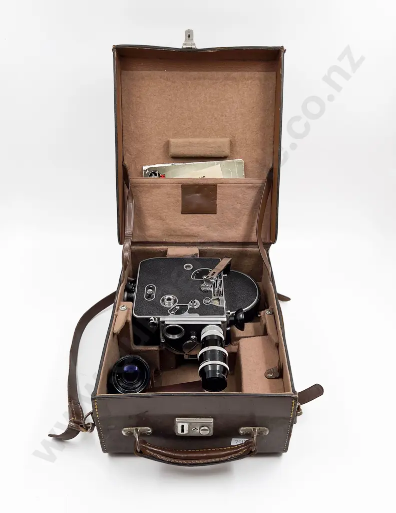 Paillard Bolex Vintage Movie Camera and Case Image 1++