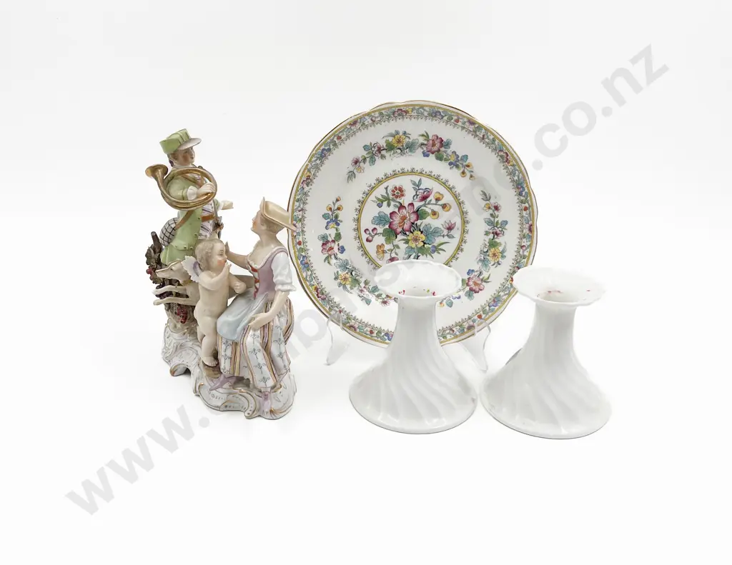 Small Quantity of China Including Pair of Candle Holders etc Image 1++