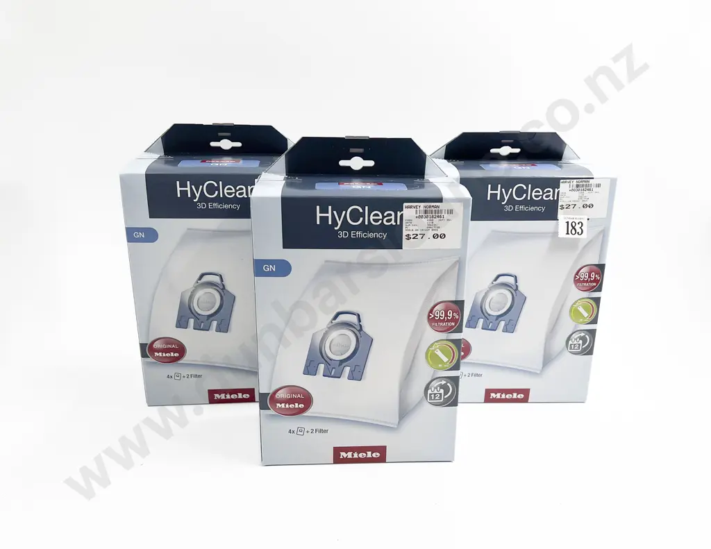 Three Boxed Miele GN Vacuum Bags Image 1++