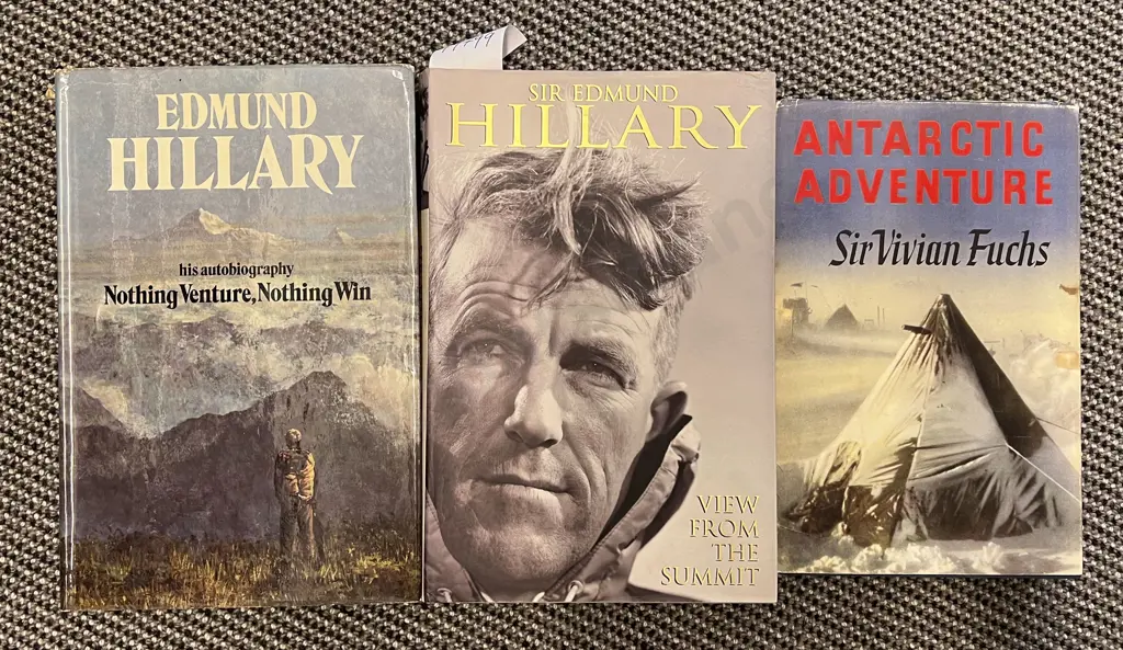 Two Edmund Hillary Volumes with Other Image 1++