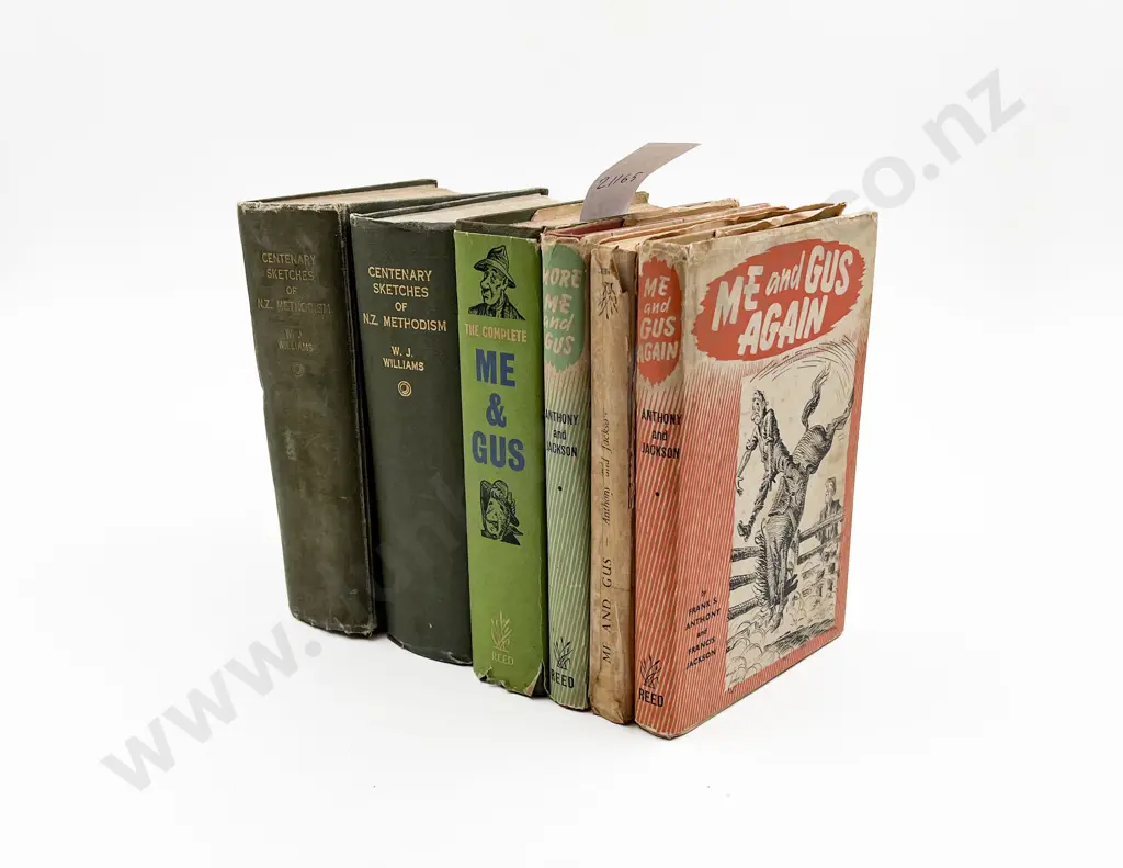 Four "Me and Gus Again" Volumes with Two "Centenary Sketches of Methodism" Volumes (6) Image 1++