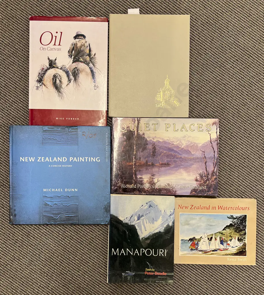 Quantity of Assorted NZ Art Reference Volumes (6) Image 1++