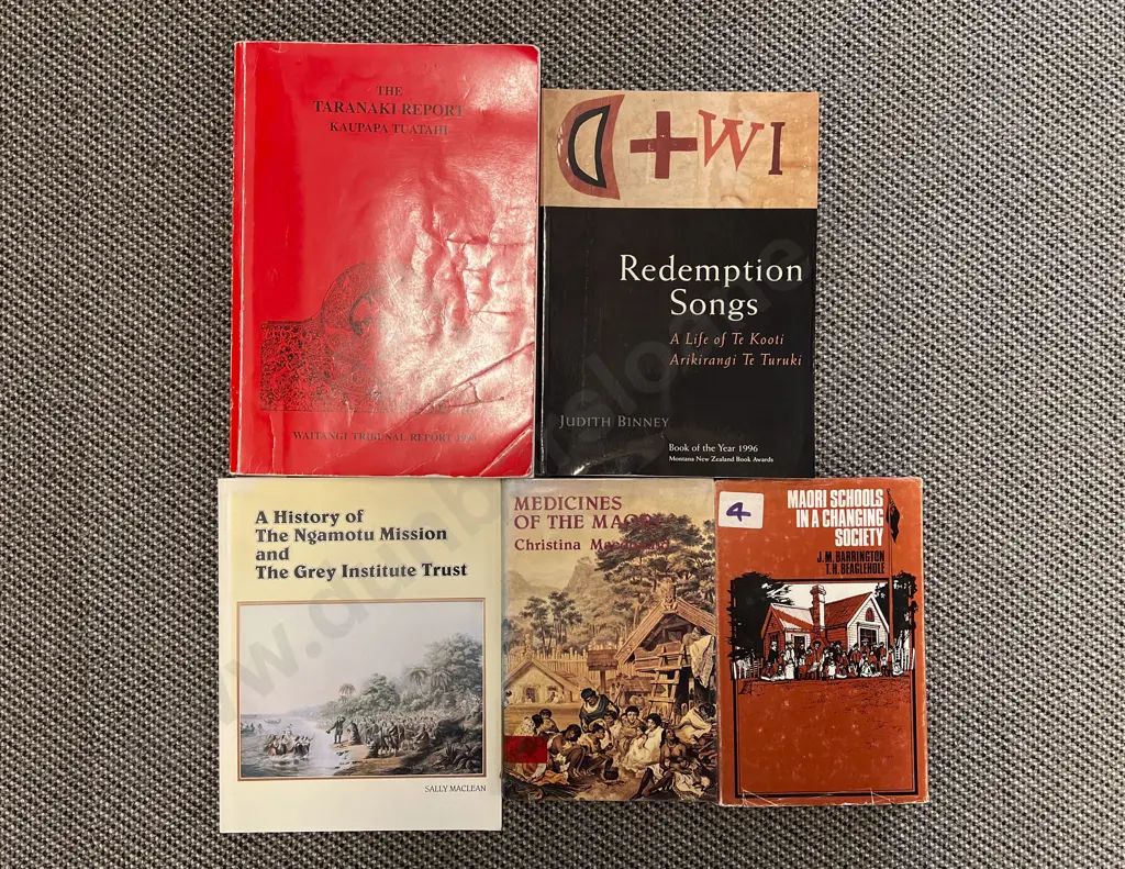 Quantity of Assorted Maori & NZ Reference Volumes (5) Image 1++