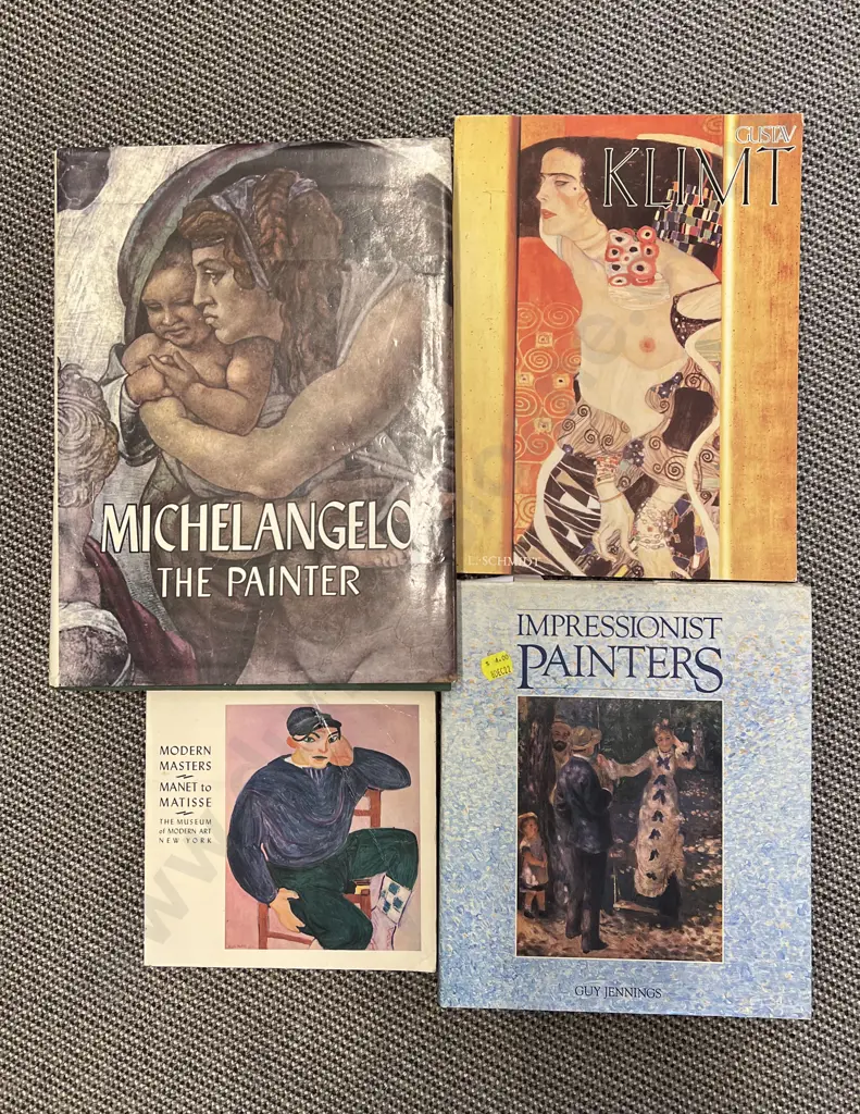 Quantity of Assorted Art Reference Volumes Including "Michelangelo The Painter" etc (4) Image 1++
