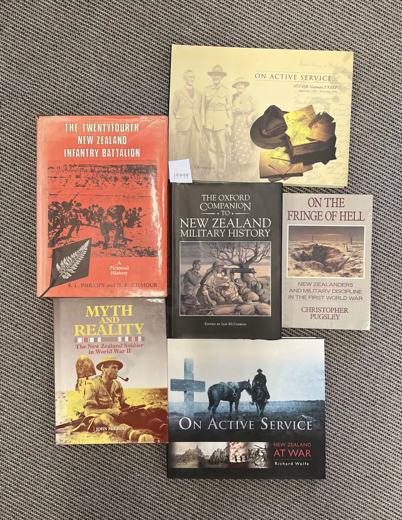 Quantity of Assorted NZ Military History Reference Volumes (6) Image 1++