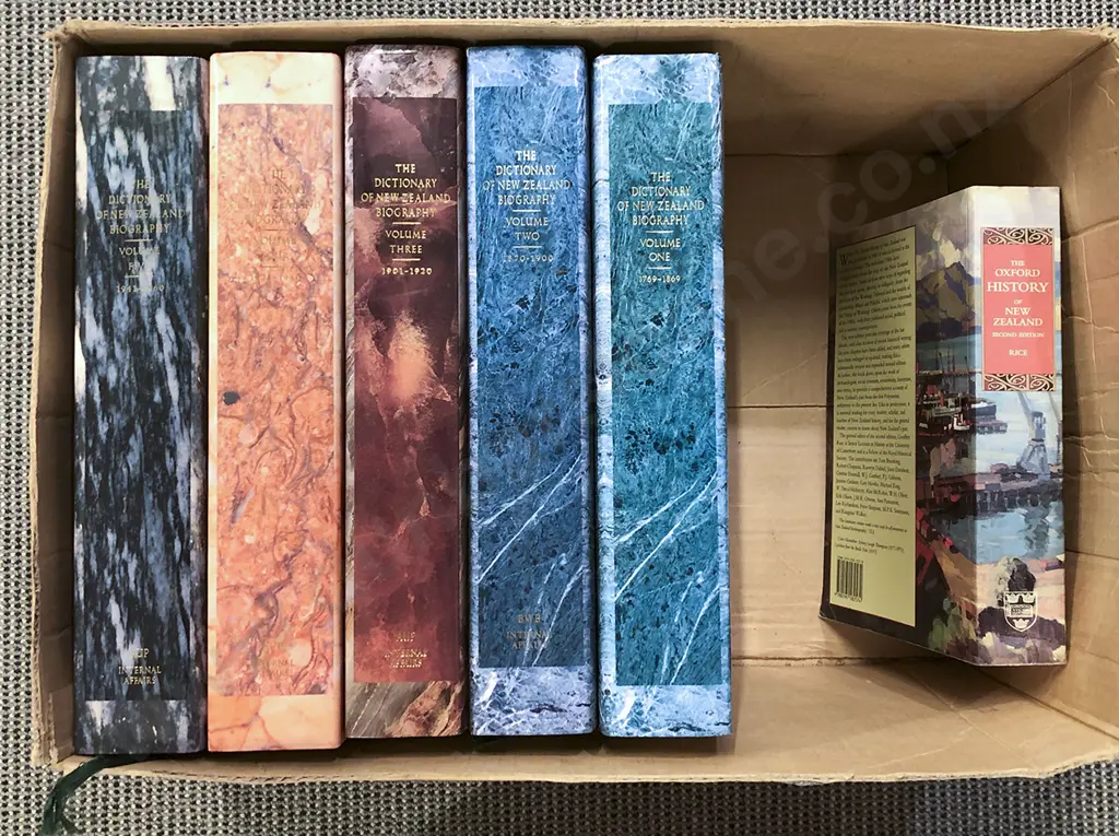 Dictionary of NZ Biography Volumes I - V Image 1++