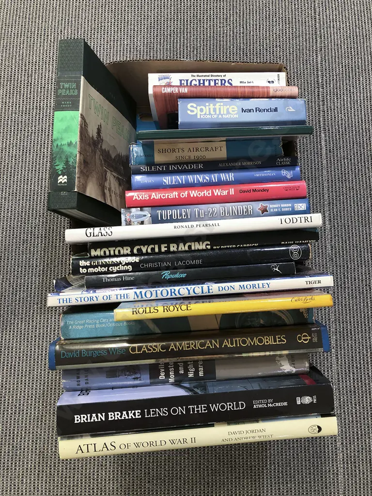 Box of Assorted Books Image 1++