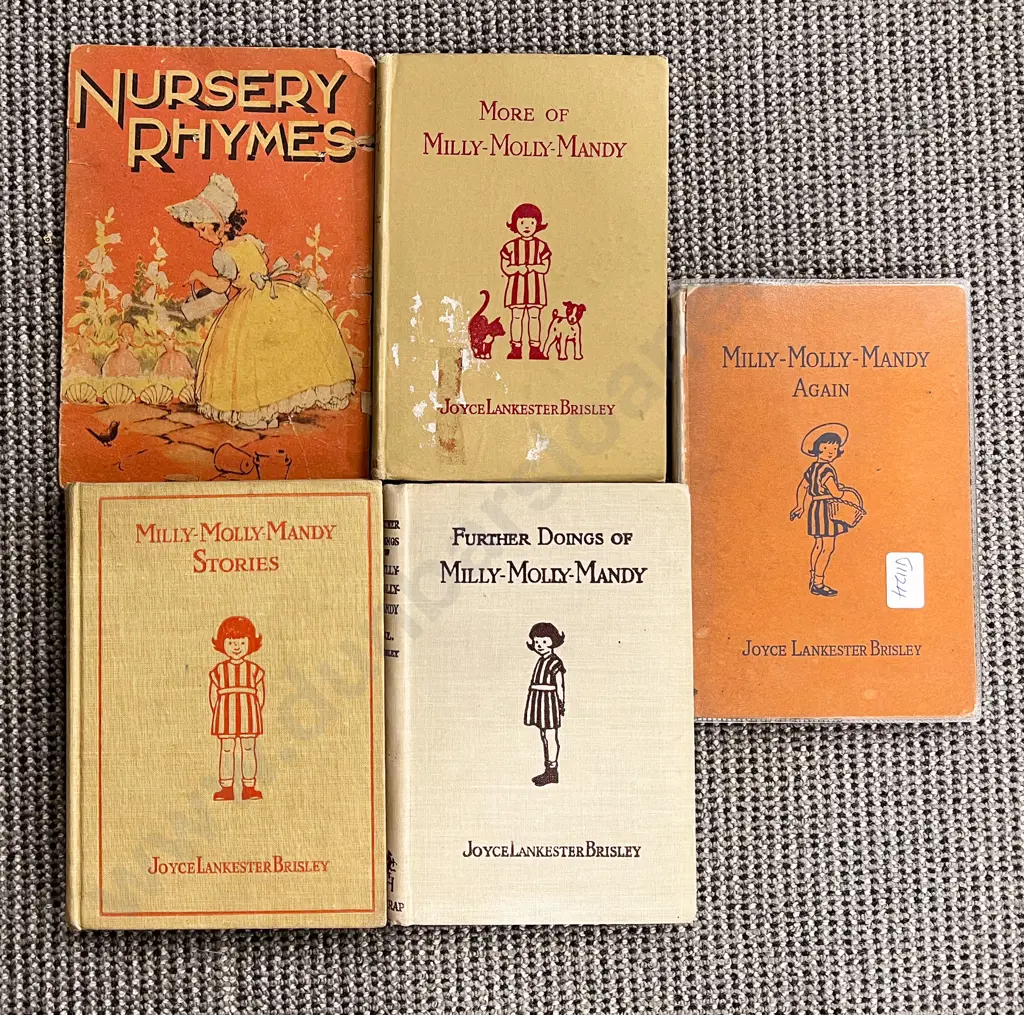 Four "Milly Molly Mandy" Books Together with Nursery Rhymes Image 1++