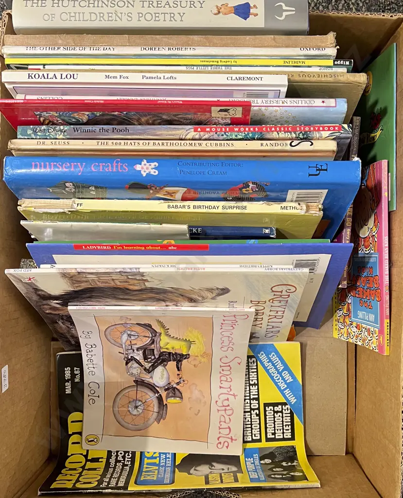 Box of Assorted Books Image 1++