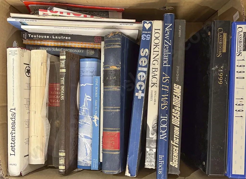Box of Assorted Books Image 1++