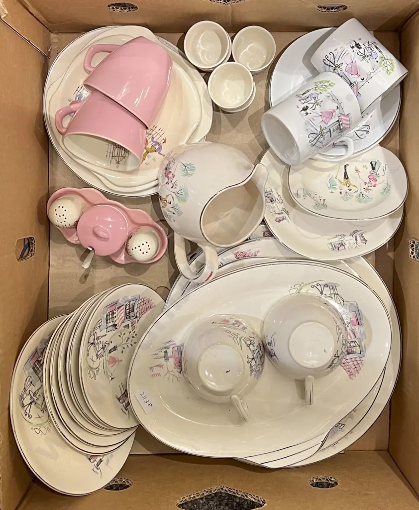 Box of Assorted Fancy China Image 1++
