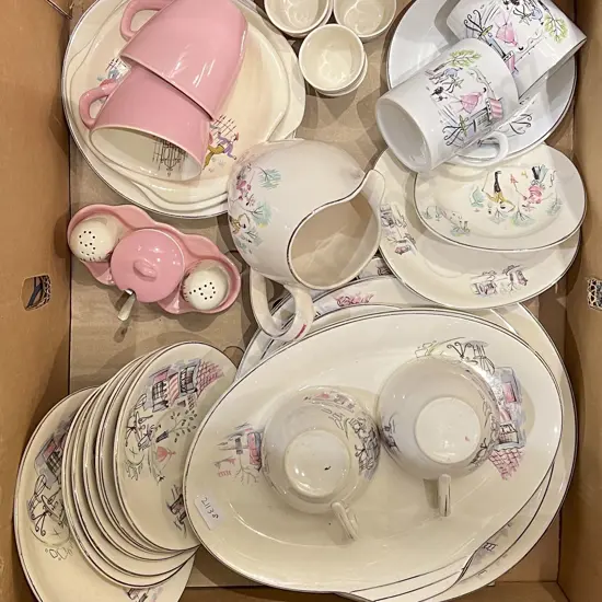 Box of Assorted Fancy China