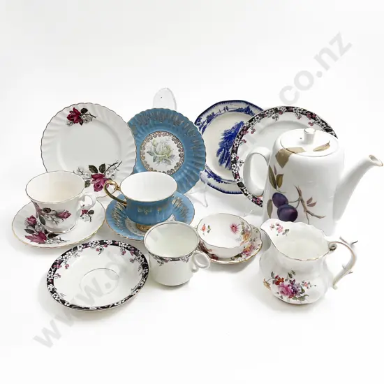 Box of Assorted Fancy China Including RCD