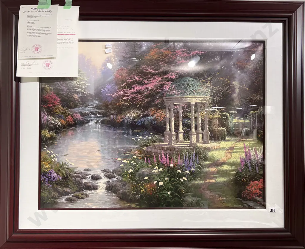 Thomas Kankade - Garden of Prayer - Lithograph 217/590 Image 1++
