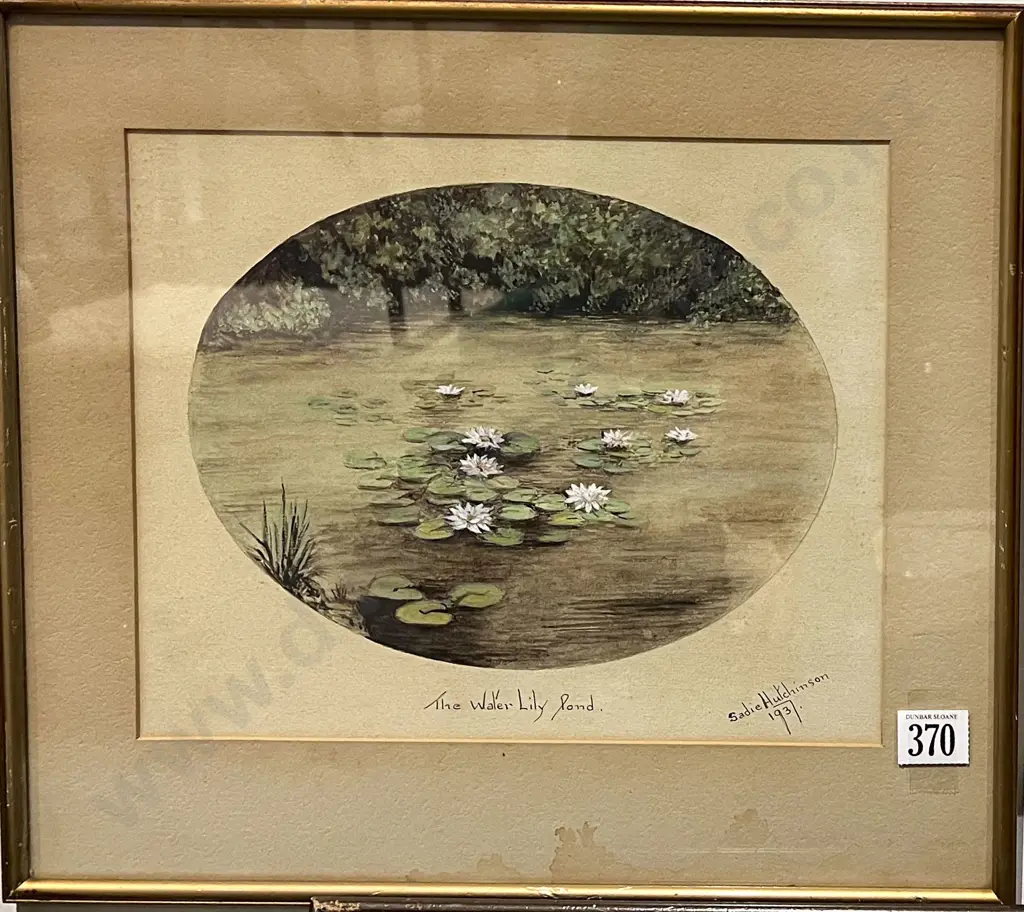 Sadie Hutchinson - The Water Lily Pond - W/C Image 1++