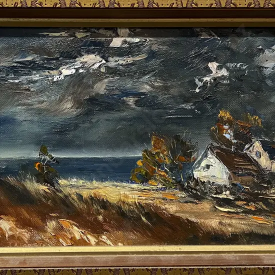 J. A. Forster - Stormy Sky - Oil on Board