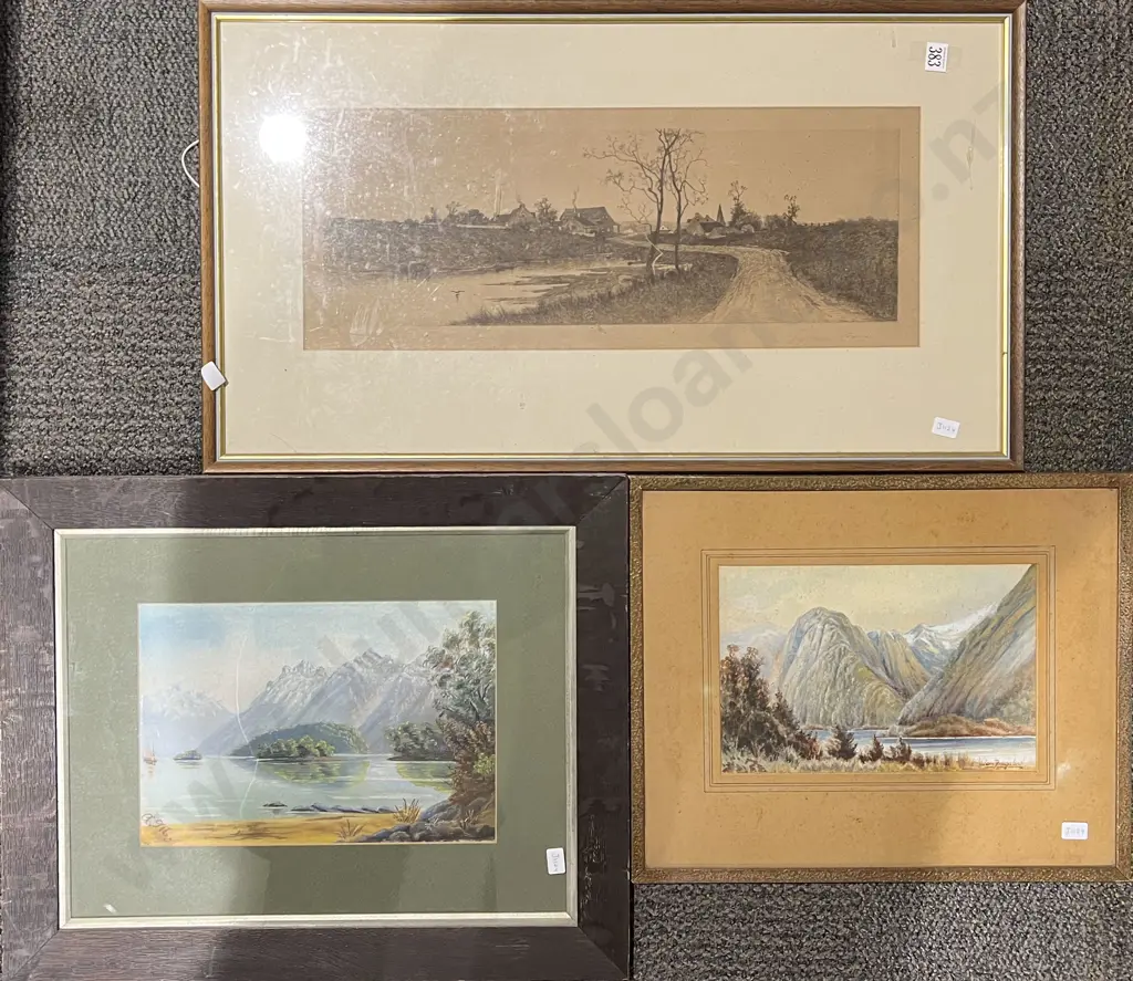 Three Assorted Framed Works Image 1++