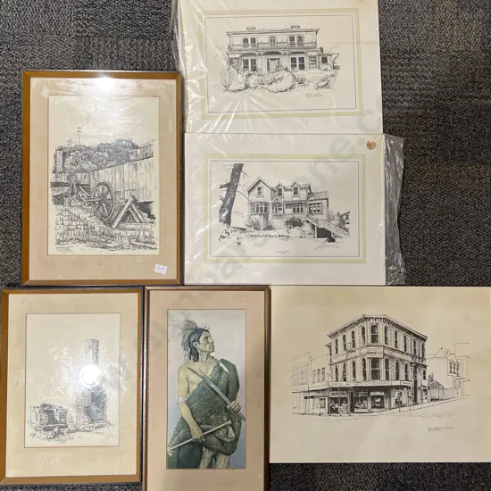 Box of Assorted Artworks