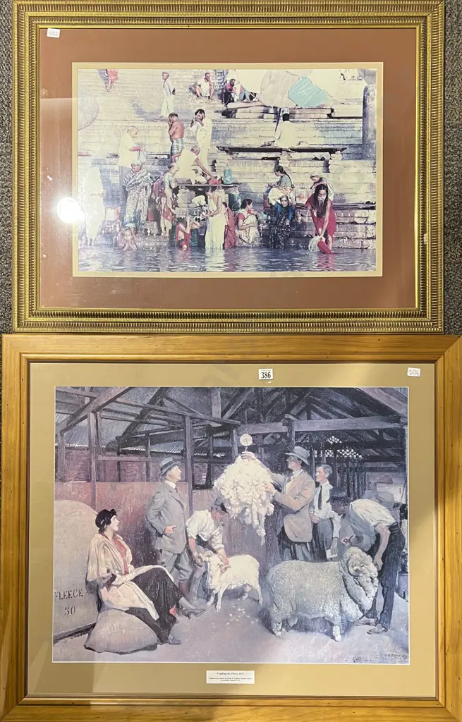 Two Large Framed Prints Image 1++