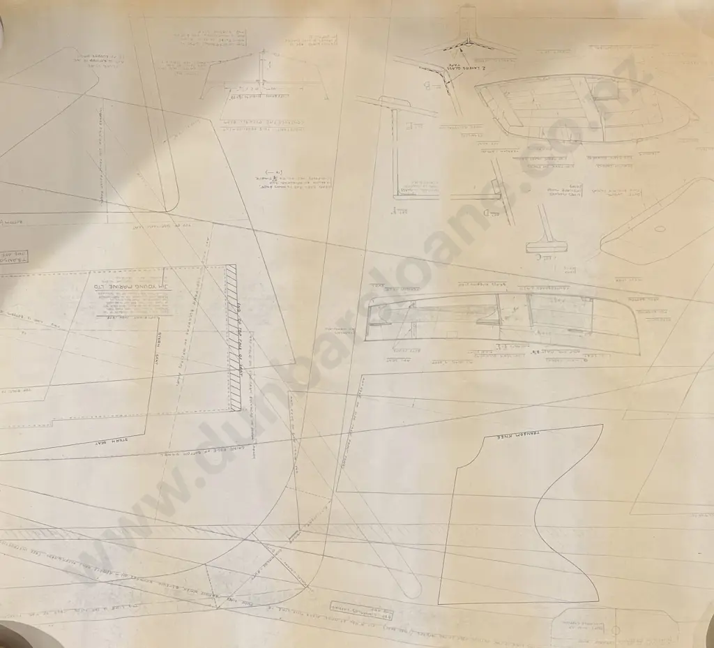 Assorted Vintage Ship Plans Image 1++