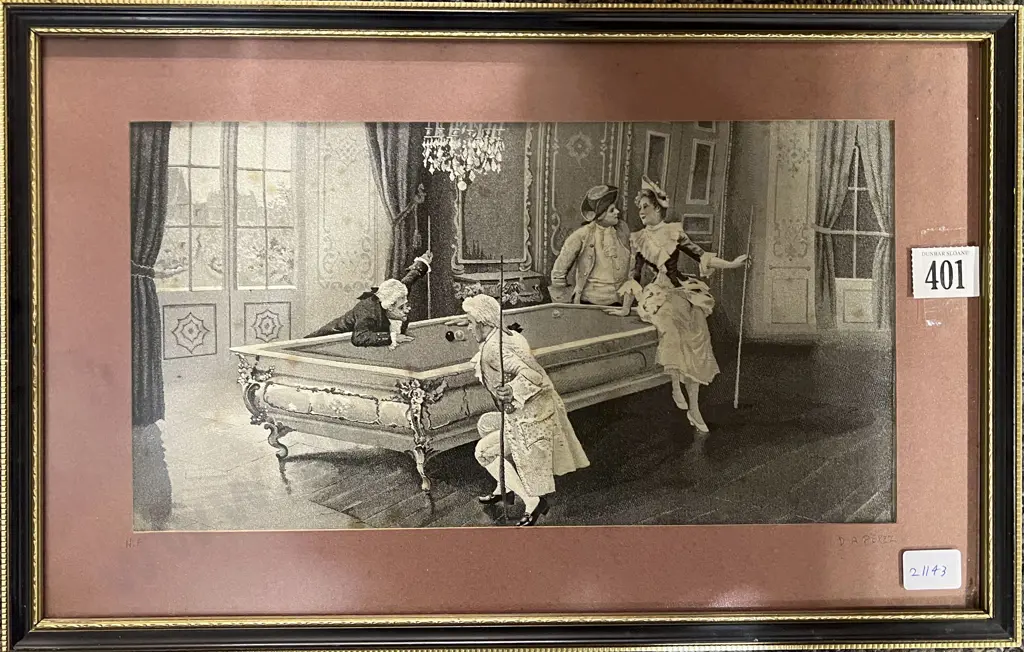 D.A. Perez - Vintage Print on Silk Image 1++