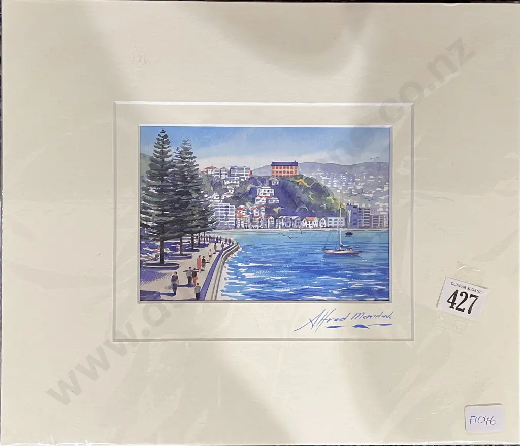 Alfred Memelink - Sunday Walk Oriental Bay - Reproduction Print (Unframed) Image 1++