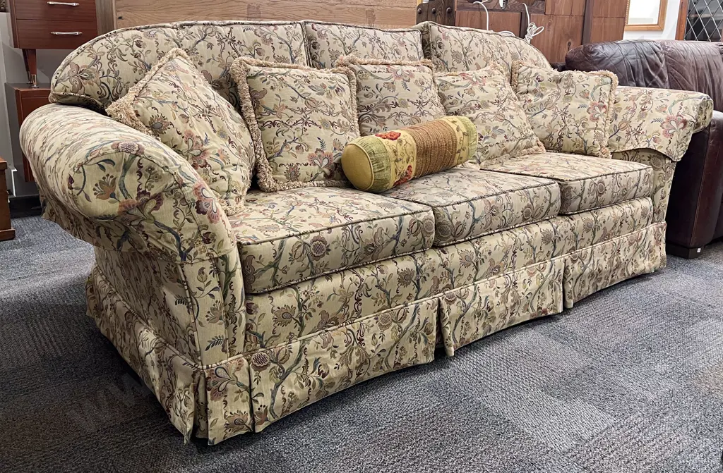 Upholstered Three Seater Sofa Image 1++