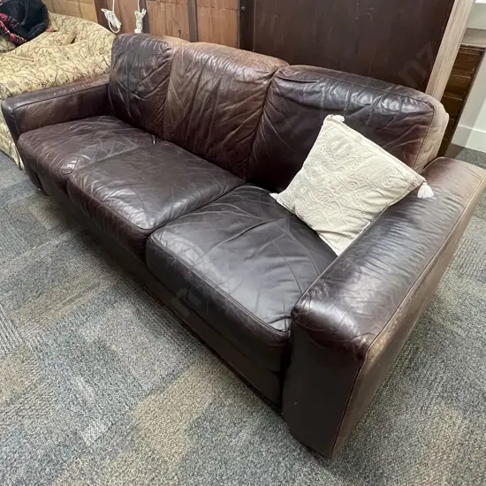 Three Seater Leather Sofa