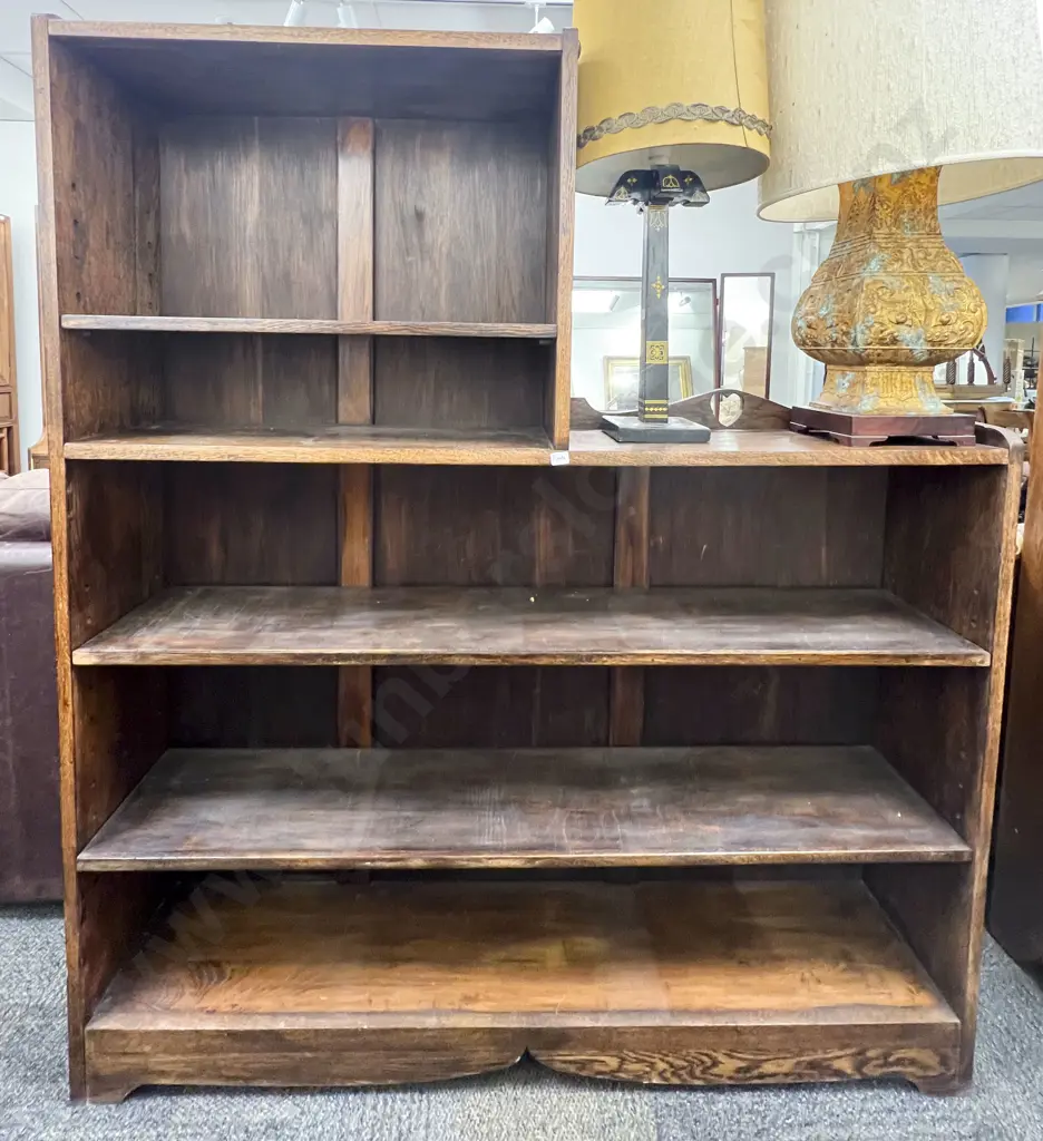 Oak Bookcase with Unusual Proportions Image 1++