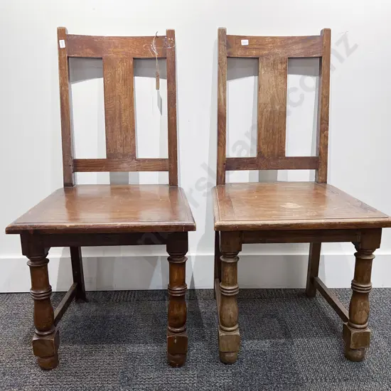 Pair of Teak Dining Chairs