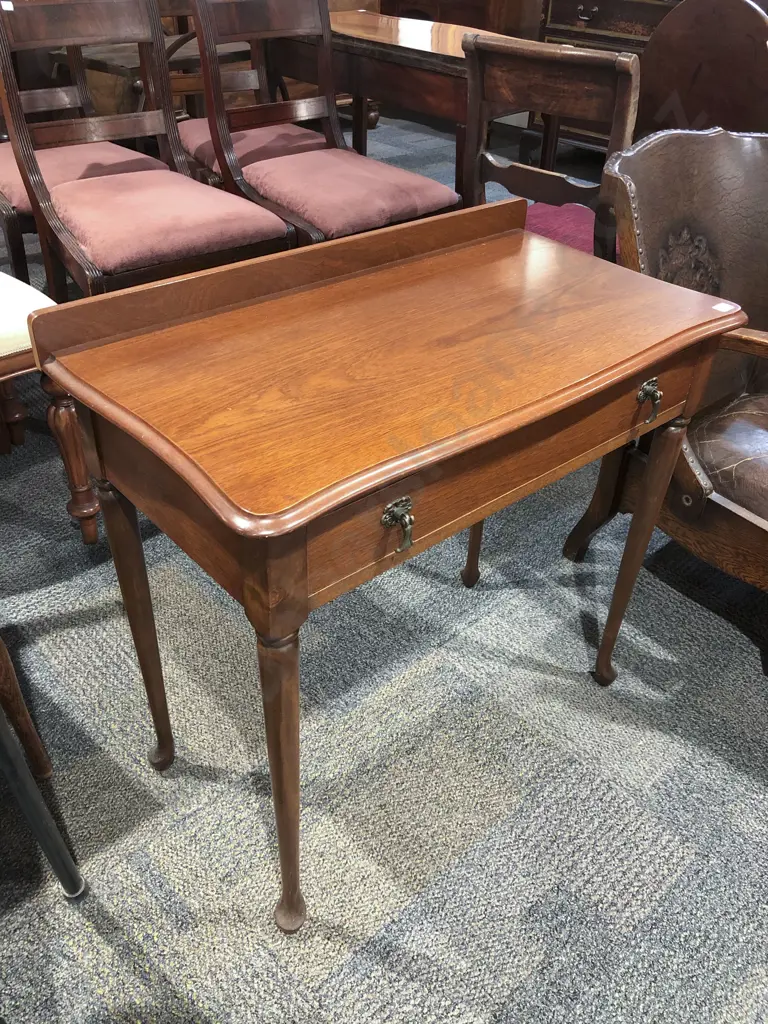 Mahogany Single Drawer Telephone Table Image 1++