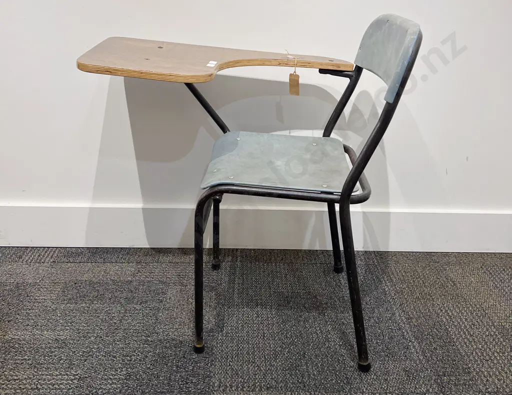 Vintage Classroom Chair/Desk Image 1++