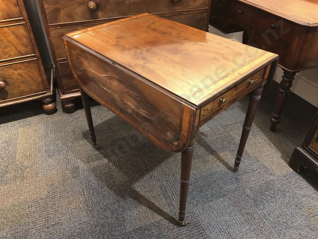Early Victorian Single Drawer Side Table Image 1++