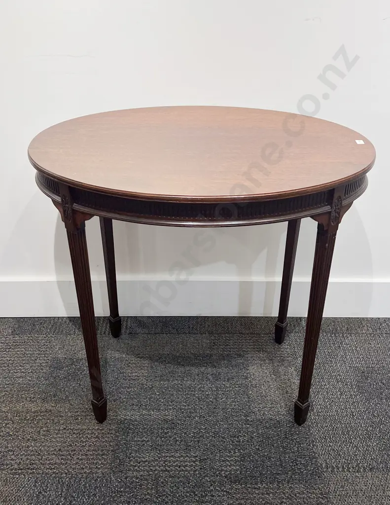 Mahogany Oval Side Table Image 1++