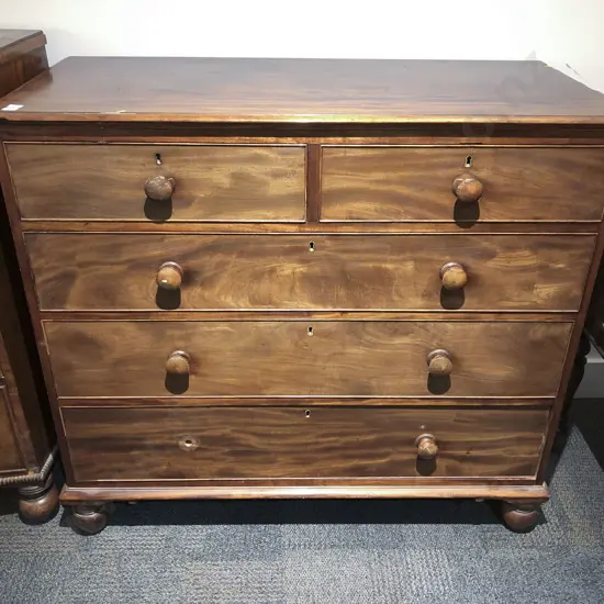 Victorian Mahogany Flat Front Chest of Drawers