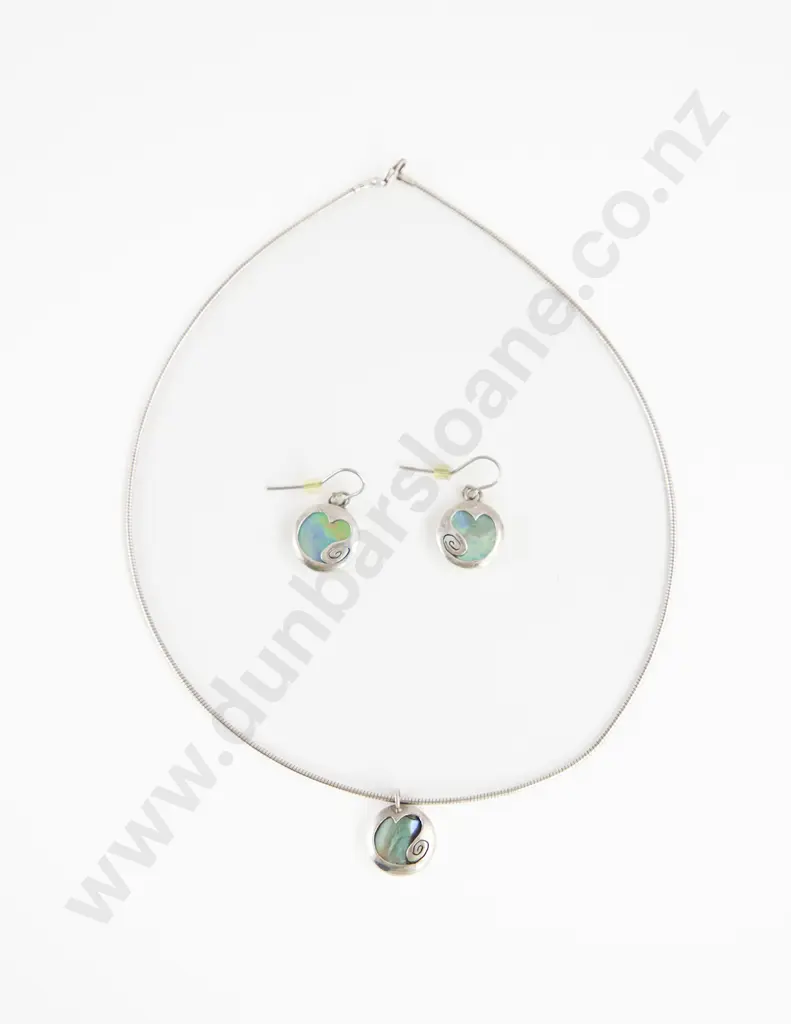 Rowena Watson S/S & Paua Pendant Image 1++