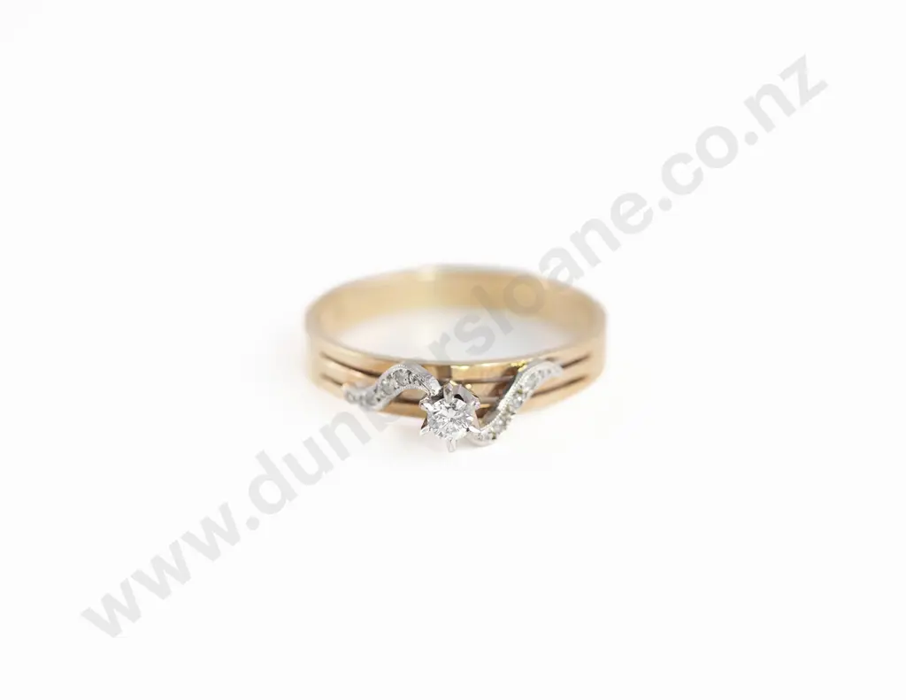 As New 9ct Solitaire Diamond Ring Image 1++