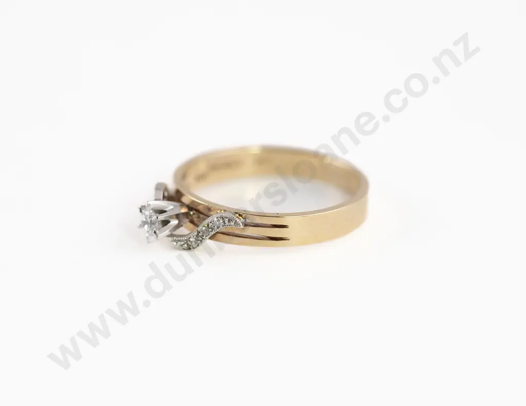 As New 9ct Solitaire Diamond Ring Image 1++