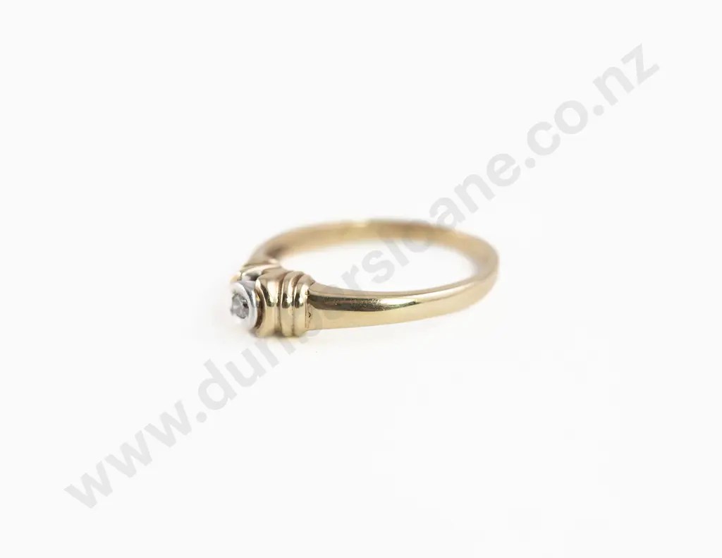 As New 9ct Solitaire Diamond Ring Image 1++