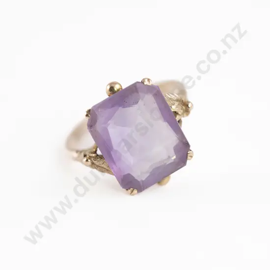 9ct Single Amethyst Dress Ring