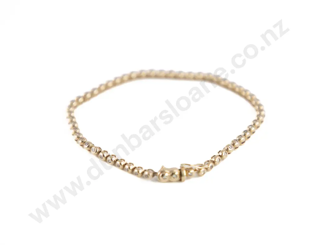 9ct 55stone Diamond Bracelet Image 1++