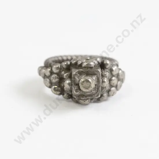North African Triangular 'Tower' Ring